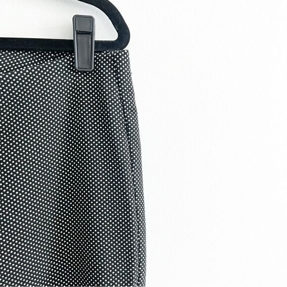 Adrianna Papell Pants Polka Dot Black White Women's 6 Pull On Trousers Stretchy - Picture 3 of 11